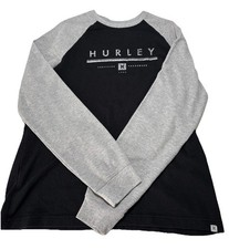 HURLEY 1999 Thermal Size L Men  s Short Black And Gray Long Sleeve