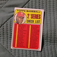Topps Baseball Card #107 2nd Series Check List Checklist