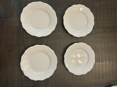 Seltmann Weiden Bavaria West Germany Theresia White 5-3/4'' Small B/B ~ 4 Plates