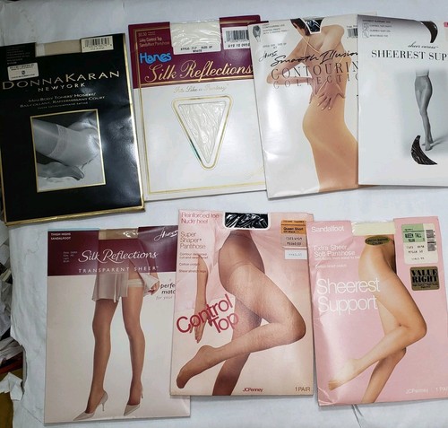 Paket 11 Neu im Paket VINTAGE Strumpfhosen Strumpfhosen gemischte Marken GRÖSSEN und FARBEN - Bild 4 von 6