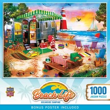MasterPieces - Beach Life - Oceanside Camping 1000 Piece Jigsaw Puzzle