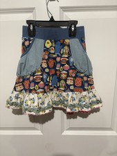 Matilda Jane Flair for the Dramatic Make Believe Girls Skirt Ruffle Size 8