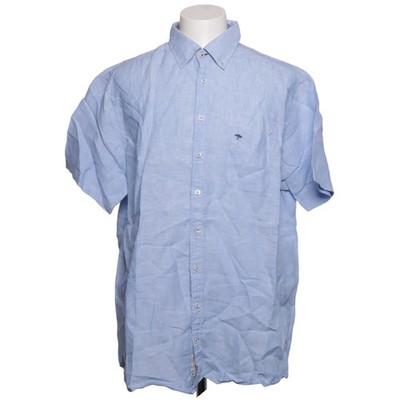 Fynch-Hatton, Kurzarmhemd, Größe: 45/46, Premium Soft Linen, Blau, Leinen #EGW