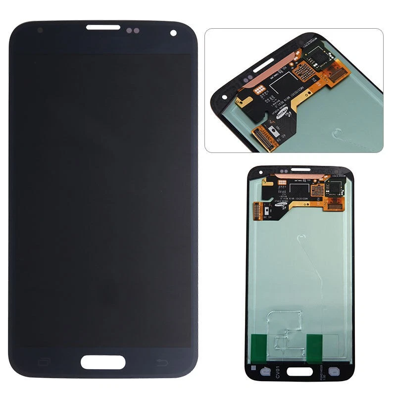Conjunto Pantalla LCD Negra Piezas de Repuesto Sin Marco para Samsung Galaxy S5 Foto 2 de 4