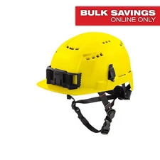 BOLT Yellow Type 2 Class C Front Brim Vented Safety Helmet