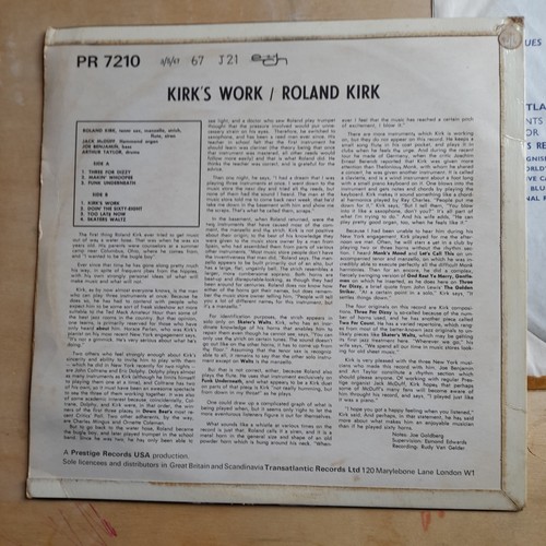 Roland Kirk, Kirk's Work, Jack McDuff LP Prestige PRLP 7210 UK 1966 pressing - Picture 14 of 16