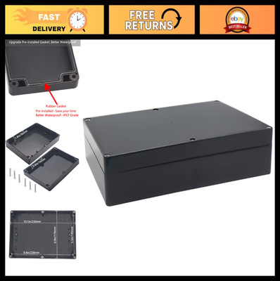 IP67 Waterproof Junction Box - Durable ABS Electronic Enclosure for DIY Projects