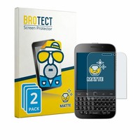 2X Displayschutzfolie Matt FüR Blackberry Classic Q20 Antireflektierend