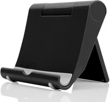Cell Phone Stand for Desk Foldable Holder Tablet Black 