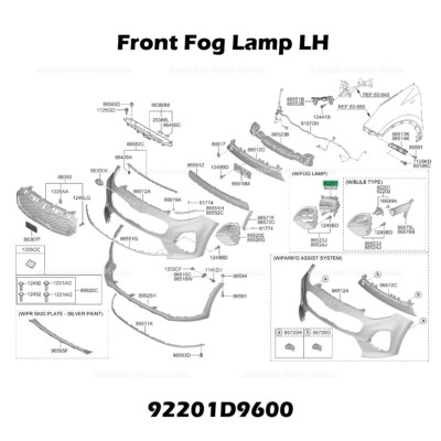 ⭐Genuine⭐ Front Fog Lamp LH 92201D9600 for Kia Sportage | eBay