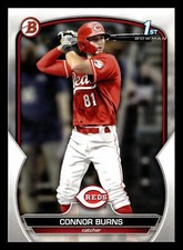Connor Burns 2023 1st Bowman Draft #BD-159 Cincinnati Reds ROOKIE RC