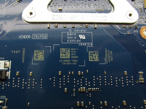 Dell Inspiron 15 5566 15.6" OEM Intel i3-7100U 2.4GHz Motherboard DMD9K LA-D871P - Afbeelding 3 van 3