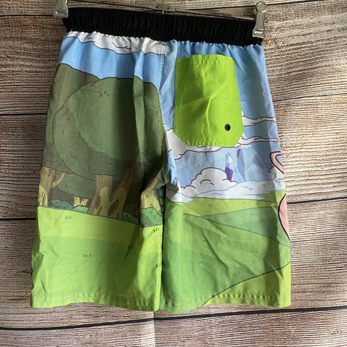 Adventure Time Boardshorts ~ Size 10 Boys ~ Cartoon Network Quick Dry Boardies - Picture 2 of 4