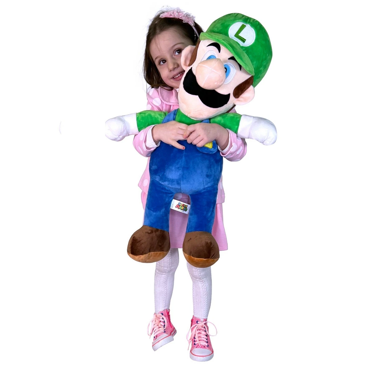 Super Mario Luigi 60cm Peluche Grande Originale Nintendo