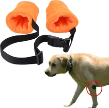 Dog Elbow Protector Fleece Elbow Sleeves with Cotton Pad for Dogs Prevent Injury
