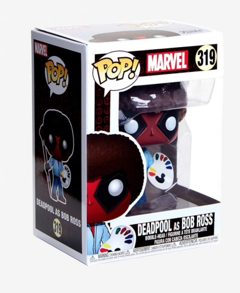 deadpool bob ross pop vinyl