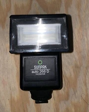 Flash Sunpak Electronic Auto 266 D Thyristor - TESTED WORKING