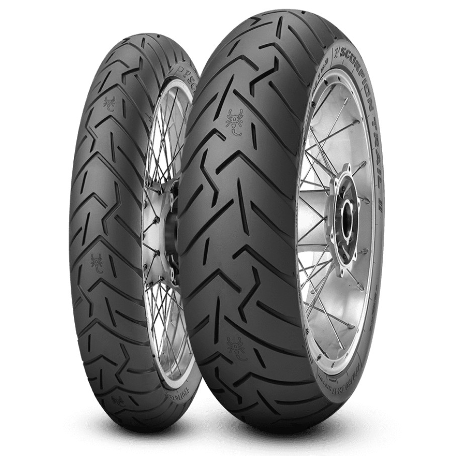 Motorcycle Tyres Pirelli Scorpion Trail 2 110/80-19 59V & 150/70R17 69V Yamaha