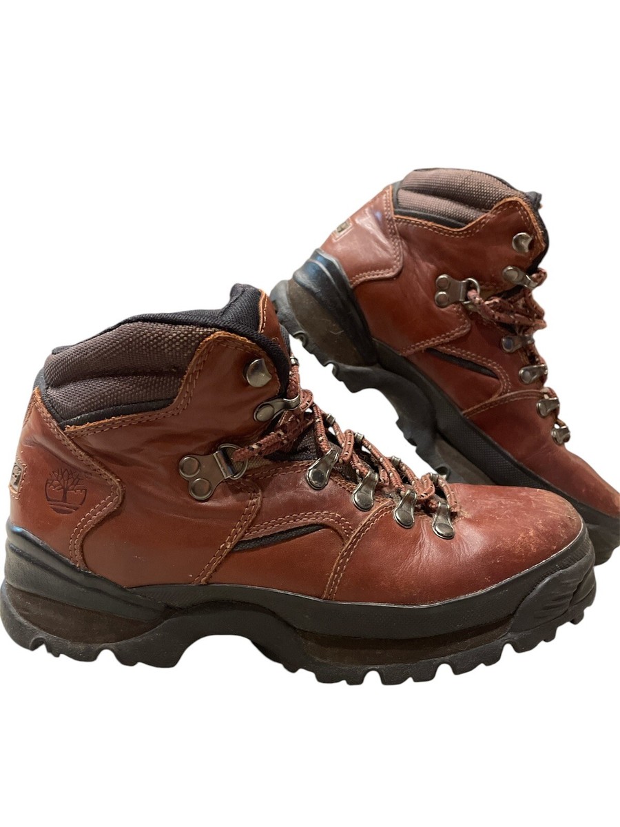 Vtg Timberland Hiker Trail Hiking Ankle Leather Boots Size Mens Women’s 
