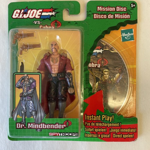 Vintage G.I Joe vs Cobra Spy Troops Dr Mindbender Action Figure & Pc