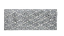 80 x 130cm Large Habitat Berber Handwoven Wool Light Grey Rug Carpet Runner