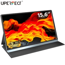 15.6" 4K Ultra Slim Portable Monitor IPS 3840x2160 HDMI 2*Type-C USB C Monitor
