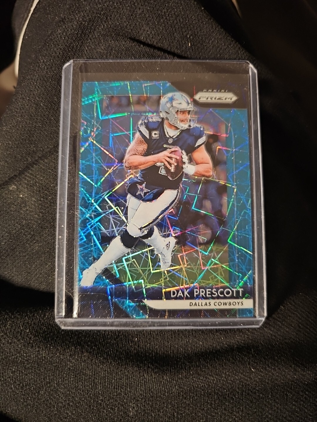 2018 PANINI PRIZM DAK PRESCOTT BLUE LAZER #145 DALLAS COWBOYS