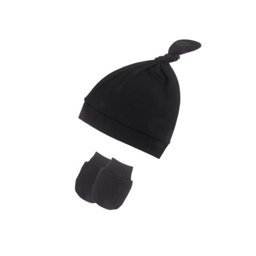 4 Sets Infant Beanies Caps with Scratch Mitten Pack Newborn Hospital Hats Mit... - Picture 3 of 7