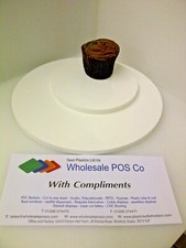 Wedding Acrylic Cake Board Round White Perspex 5mm Thick Cake Display Base Stand