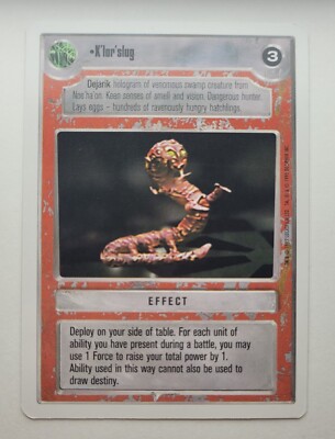 Star Wars CCG: K'LOR'SLUG + BONUS | Rare-1 | SAVE UP TO 25% | Prem