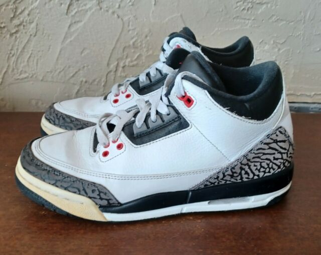 Nike Air Jordan 3 III Retro GS Infrared 23 Wolf Gray Cement Size 6y  398614-123 for sale online | eBay