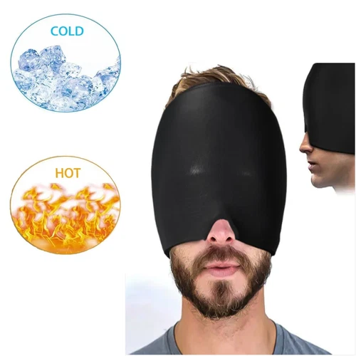 Hot & Cold Therapy Migräne Kopfschmerzlinderung Kappe - Bild 2 von 12