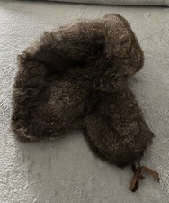 Hype Faux Fur Ushanka Vintage USSR Fuzzy Warm Trapper Hat   