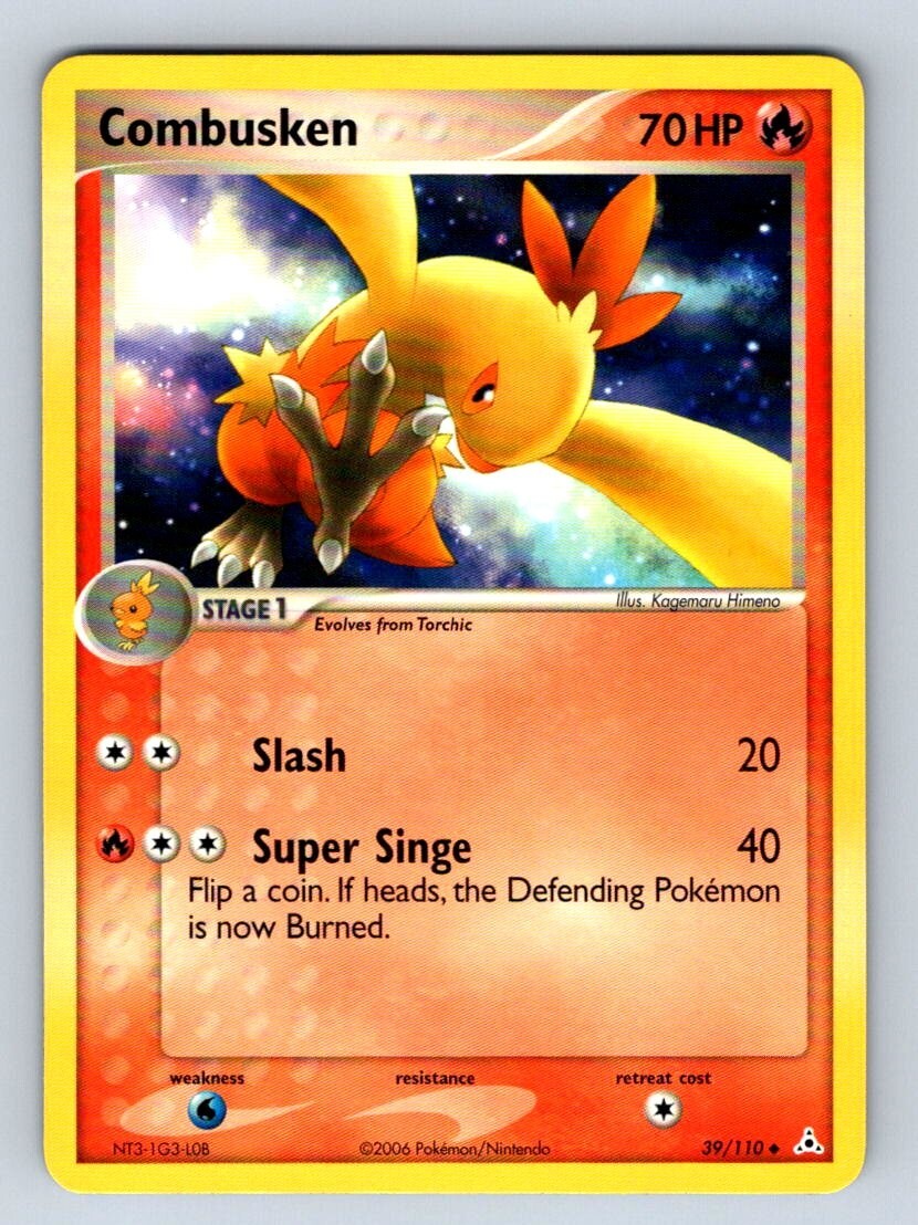 Pokemon Combusken EX Holon Phantoms 39/110 NM