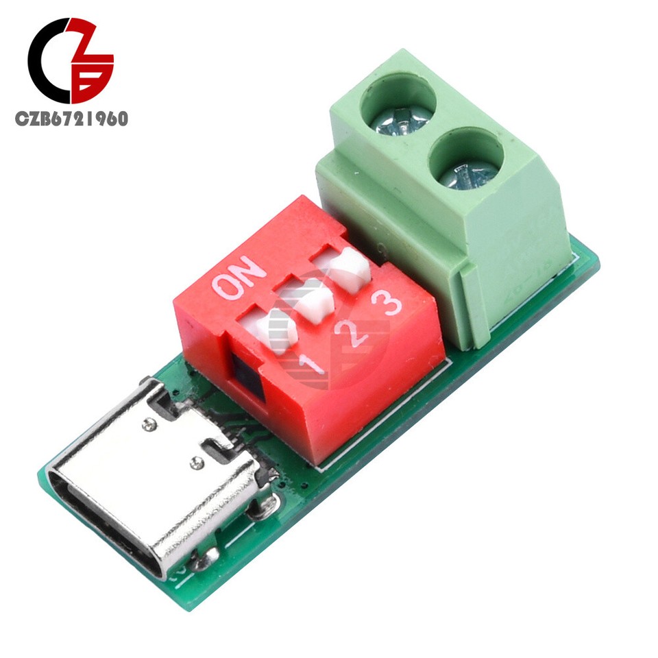 Type-C PD QC Trigger Adjustable Voltage Power Module Fast Charging ...