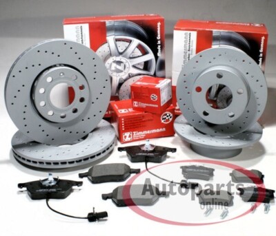 Zimmermann Bremsen Set Ø 312 mm + 253 mm vorne hinten für WV Eos Scirocco Beetle