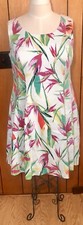 Rosalie Women’s Dress Sleeveless Floral  Colorful Pink  Green Fit&flare Size 20