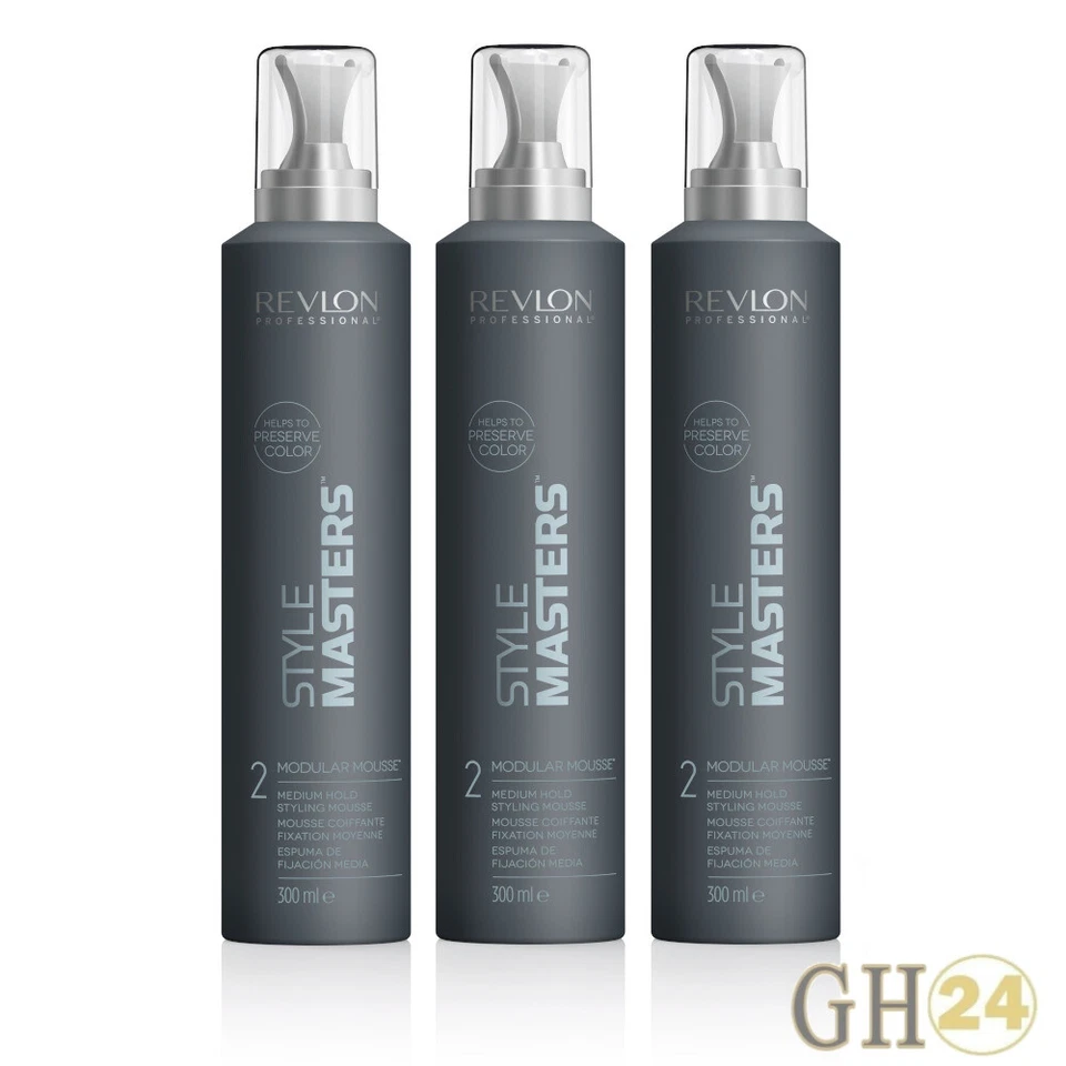 3x Revlon Professional Style Masters Modular Mousse Haarschaum 300ml