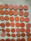  WWII OPA Red 1 Point Food Ration Tokens, Good Condition, Unrestored, Lot Of 100 — photo 3