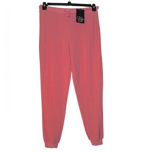 NWT Chaser Coral Pink Cozy Joggers M