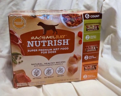 Rachael Ray Nutrish Variety Wet Dog Food - 6 Count - Factory Sealed 6/28/24 Exp.