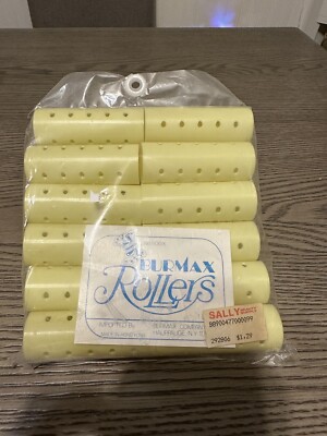 Vintage Burmax Yellow Hair Rollers