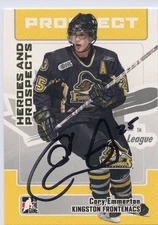 CORY EMMERTON FRONTENACS AUTOGRAPH AUTO 06-07 HEROES & PROSPECTS #88 *35832