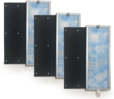 3-in-1 MS18 HEPA Carbon Filter for Membrane Solns Tower Air Purifier 3 Pack