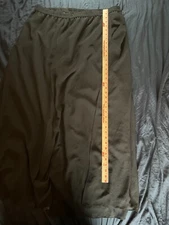 TALLY TAYLOR Skirt Womens Size 22 W Black Polyester Stretch Waist Long
