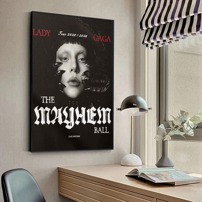Lady Gaga Tour 2025-2026 The Mayhem Ball Tour Poster | eBay