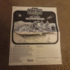 Vintage Star Wars Empire Strikes Back Rebel Armored Snow Speeder Instructions