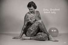 Reprint RPPC Postcard Betty Broadbent circus tattooed woman Tattoos C233