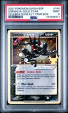 2021 POKEMON SWSH BLACK STAR PROMO #144 GRENINJA-GOLD STAR PSA 9