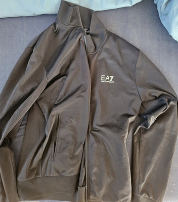 Emporio Armani EA7 Herren Trainingsanzug 2-teilig Jacke+Hose Schwarz M